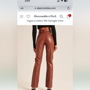 NWT VEGAN LEATHER Abercrombie pants